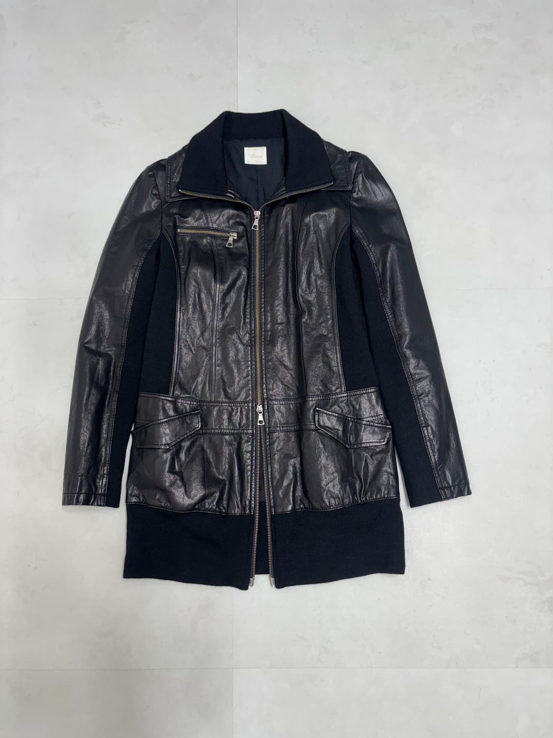 FAUX LEATHER ZIP UP JACKET 상품이미지7
