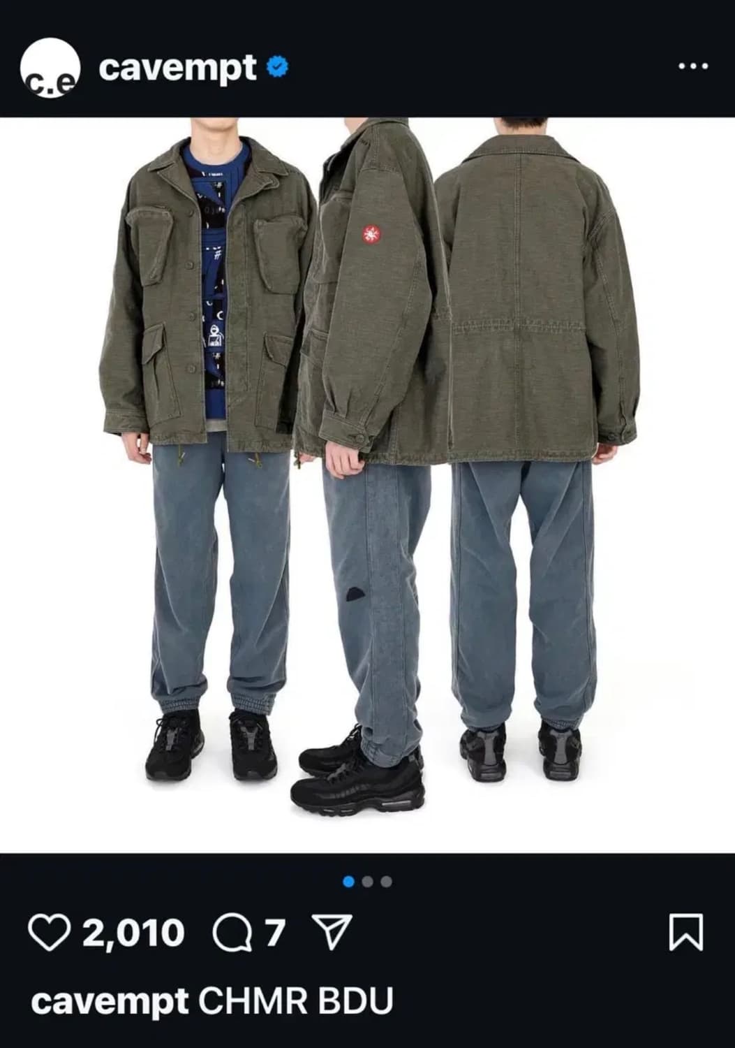 (XL)카브엠트 chmr bdu 백사틴 자켓 카키 상품이미지3