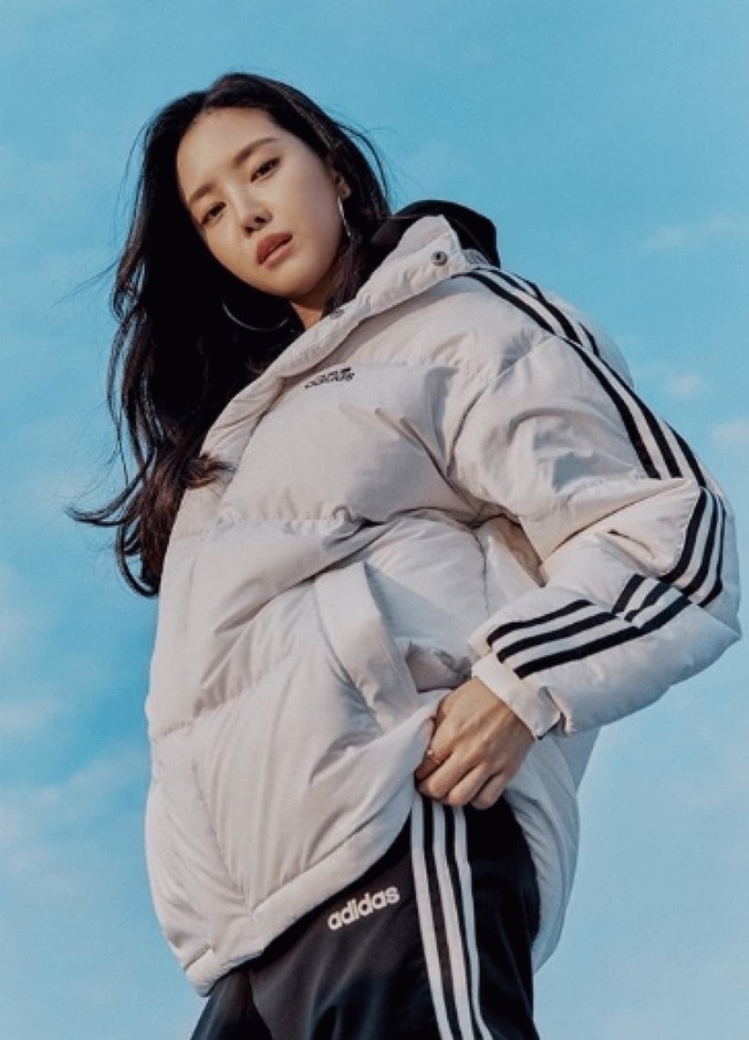 아디다스 3ST 푸퍼 다운 패딩 화이트 EH3971 상품이미지2