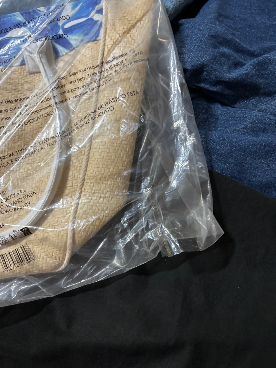 미사용) 돌체앤가바나 라피아 토트백 플라워 백  상품이미지4