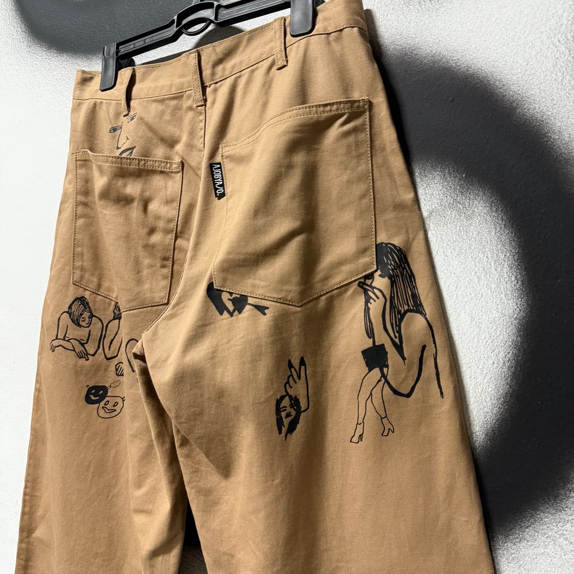 아조바이아조 이태원 스토리 프린팅 코튼 와이드 팬츠 상품이미지6