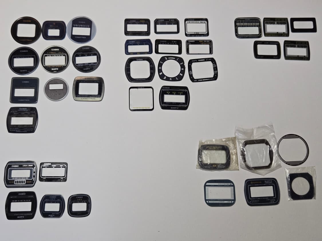 빈티지 카시오,세이코,시티즌 디지탈시계 오리지날 다이얼유리 상품이미지1