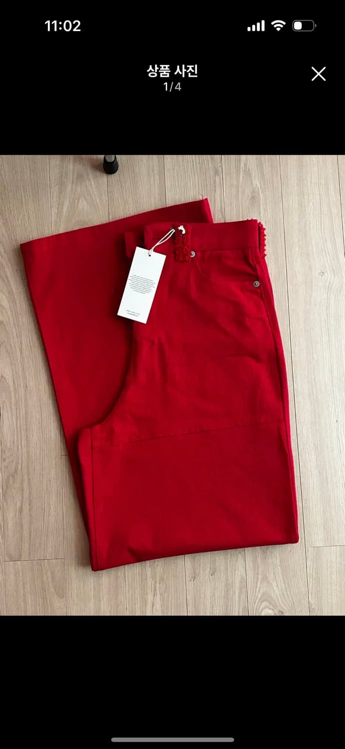 오데스 레이스 벨트 세미와이드 팬츠 상품이미지1