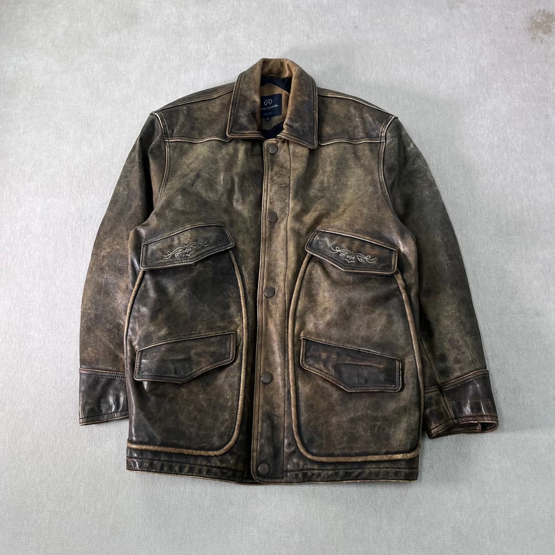 100 아메리칸 빈티지 90s 레더 자켓 상품이미지1