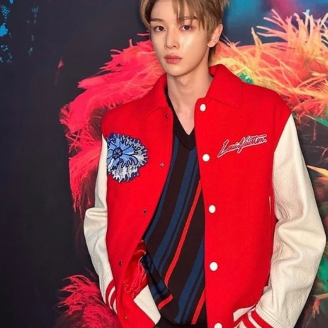 [S+급/54] 루이비통 x 쿠사마 야요이 한정 블루종 바시티 자켓 상품이미지9