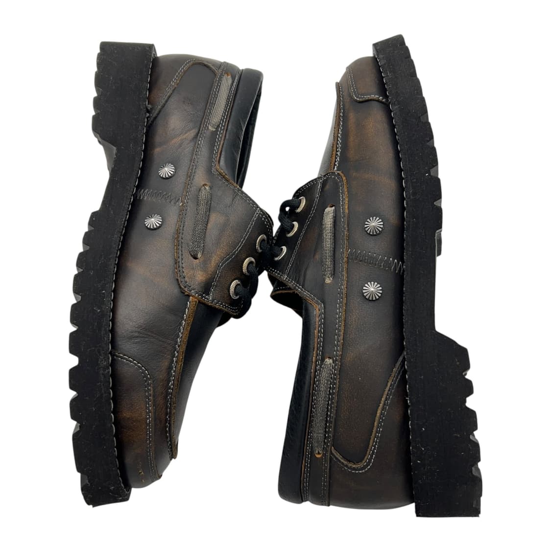 255 로맨틱무브 x 옷장집합소 디트로이드 보트 슈즈 컷오프 블랙 상품이미지3