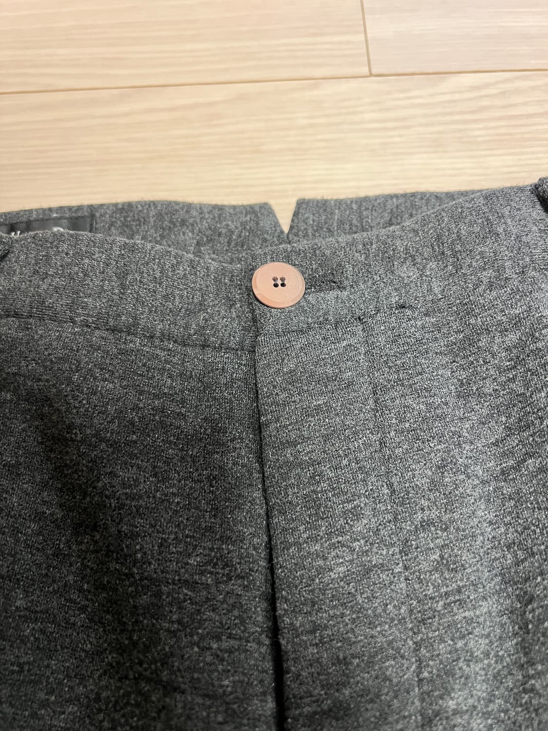 울 혼방 슬랙스 팬츠 / 차콜 그레이 / 46 (슬림 스트레이트) 상품이미지6