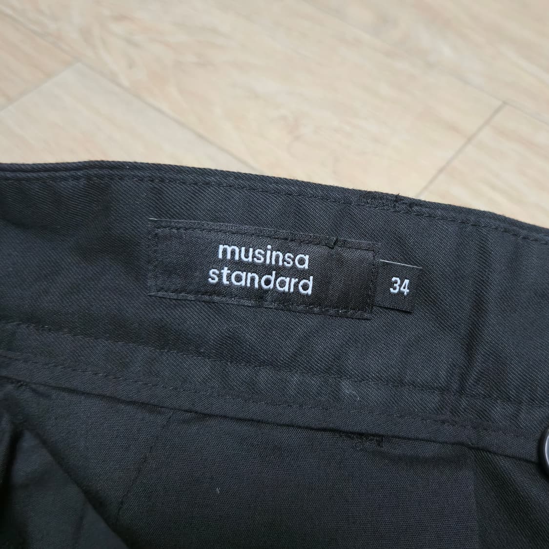 34) 무신사 스탠다드 블랙 치노 코튼 구르카팬츠 상품이미지8