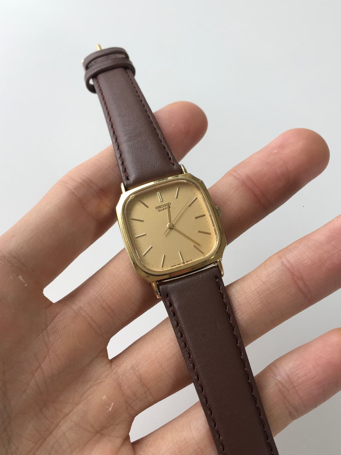 80s seiko chariot square gold quartz 상품이미지6