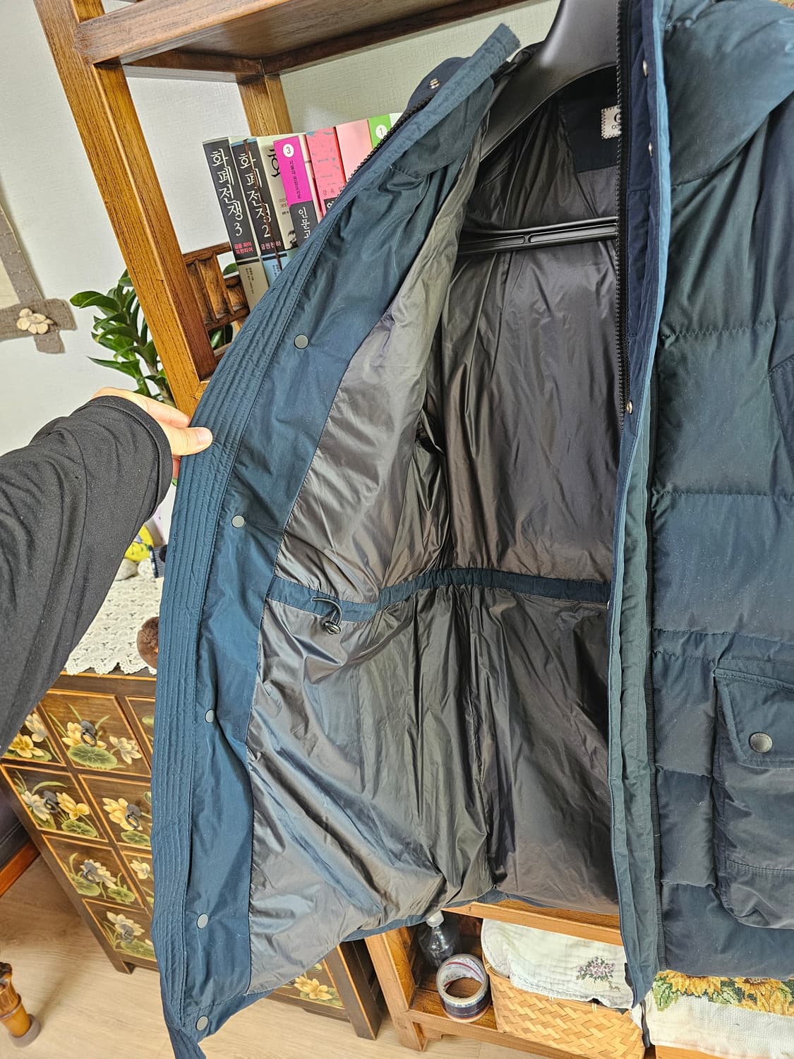 씨피 CP컴퍼니 네이비 패딩 팔아요 롱패딩 다운 상품이미지7