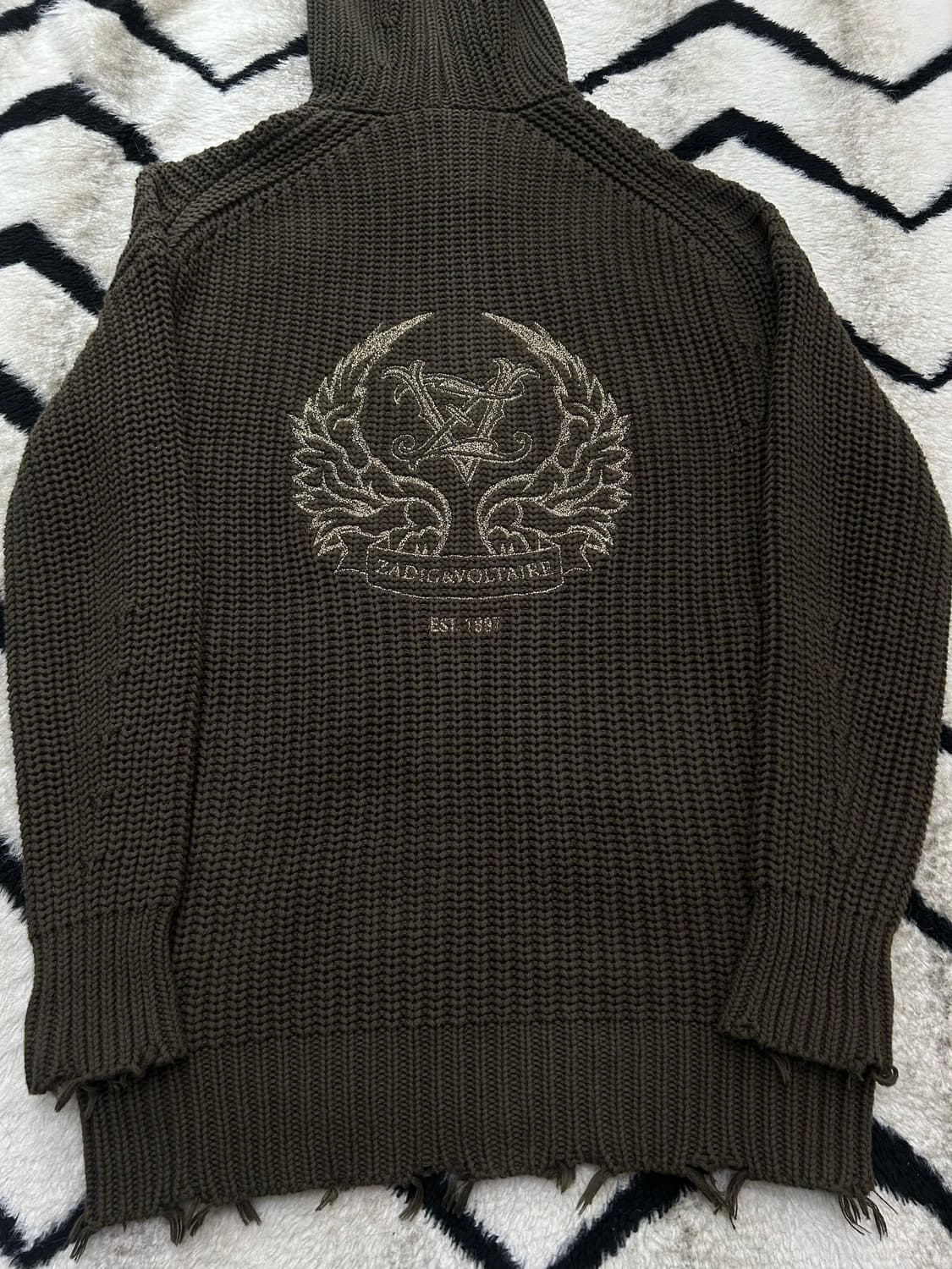 [XS]쟈딕앤볼테르 니트 후드 가디건 상품이미지1