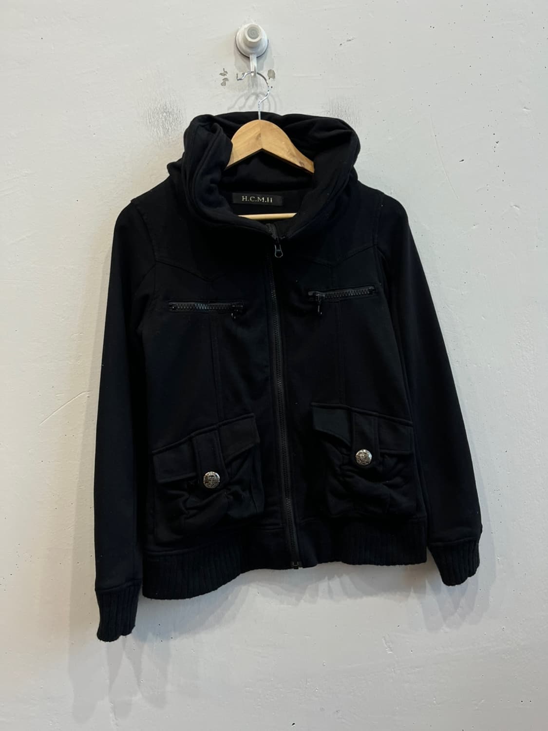HCM II JPN 하이넥 집업 자켓 블랙 우먼즈 상품이미지1