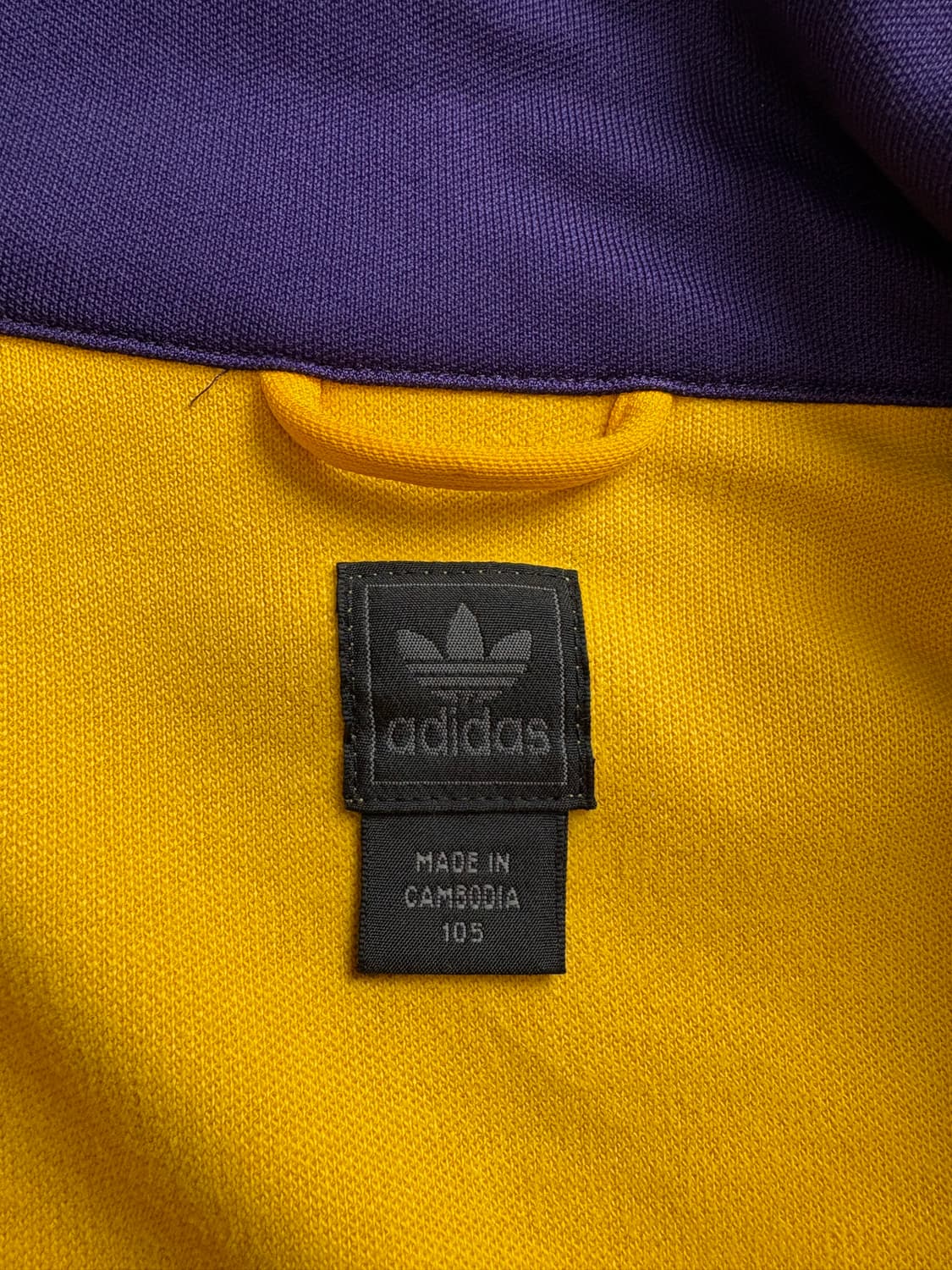 아디다스 베켄바우어 옐로우 퍼플 트랙탑 저지 2981 상품이미지3