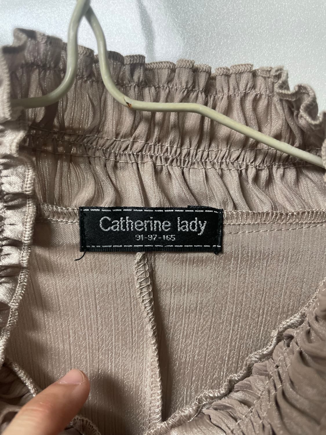 빈티지 브라운 블라우스 모리걸 로리타상의 상품이미지3