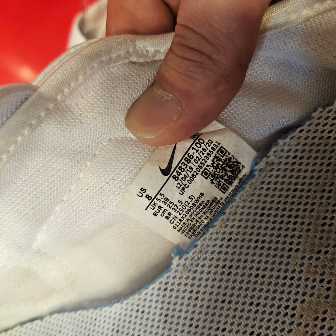 나이키(Nike) 에어리프트 브리드 화이트 퓨어 250size 상품이미지8