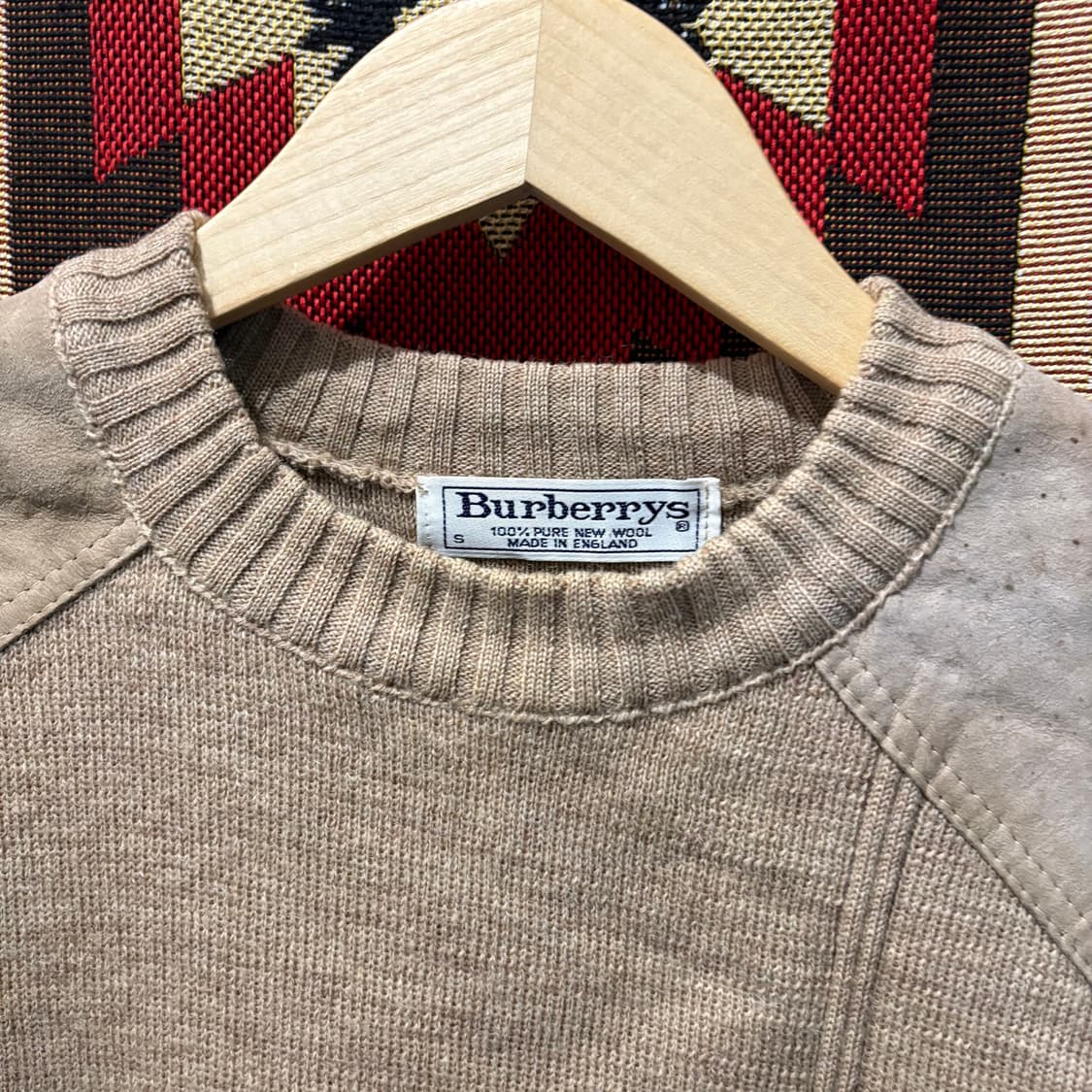 버버리 90‘s 빈티지 엘보패치 코만도 니트 상품이미지3