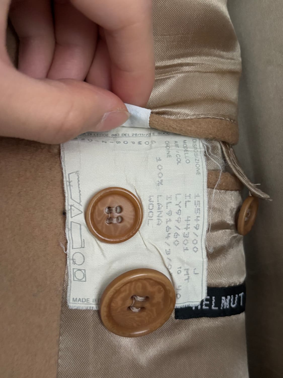 Helmut Lang 헬무트랭 베이지 롱 코트 상품이미지8