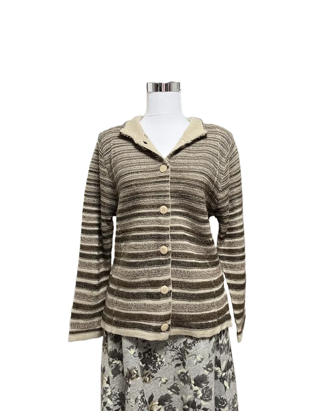 Brown knit cardigan 상품이미지4