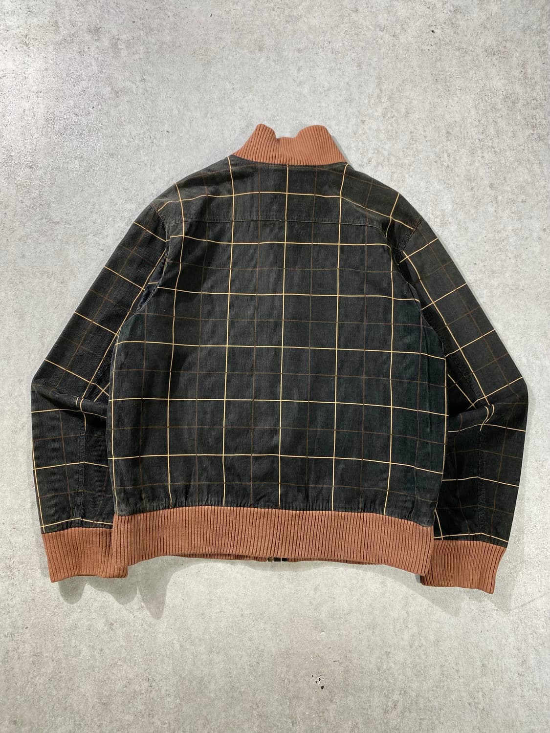 [L] 레어 00s Nike 브라운 스우시 코듀로이 체크 자켓 상품이미지7