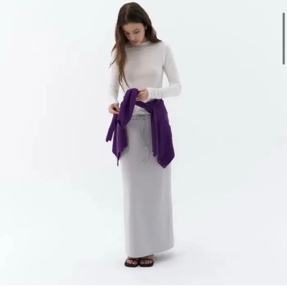 엔오디 스트링 롱 스커트 String Long Skirt 상품이미지1