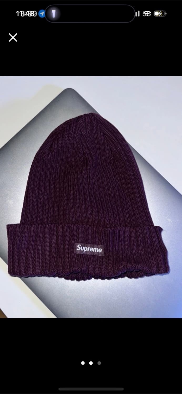 슈프림 supreme 비니 보라색 상품이미지2