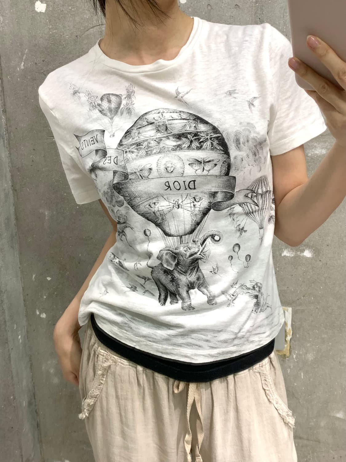 Christian Dior 크리스찬디올 스케치 벌룬 티셔츠 상품이미지2