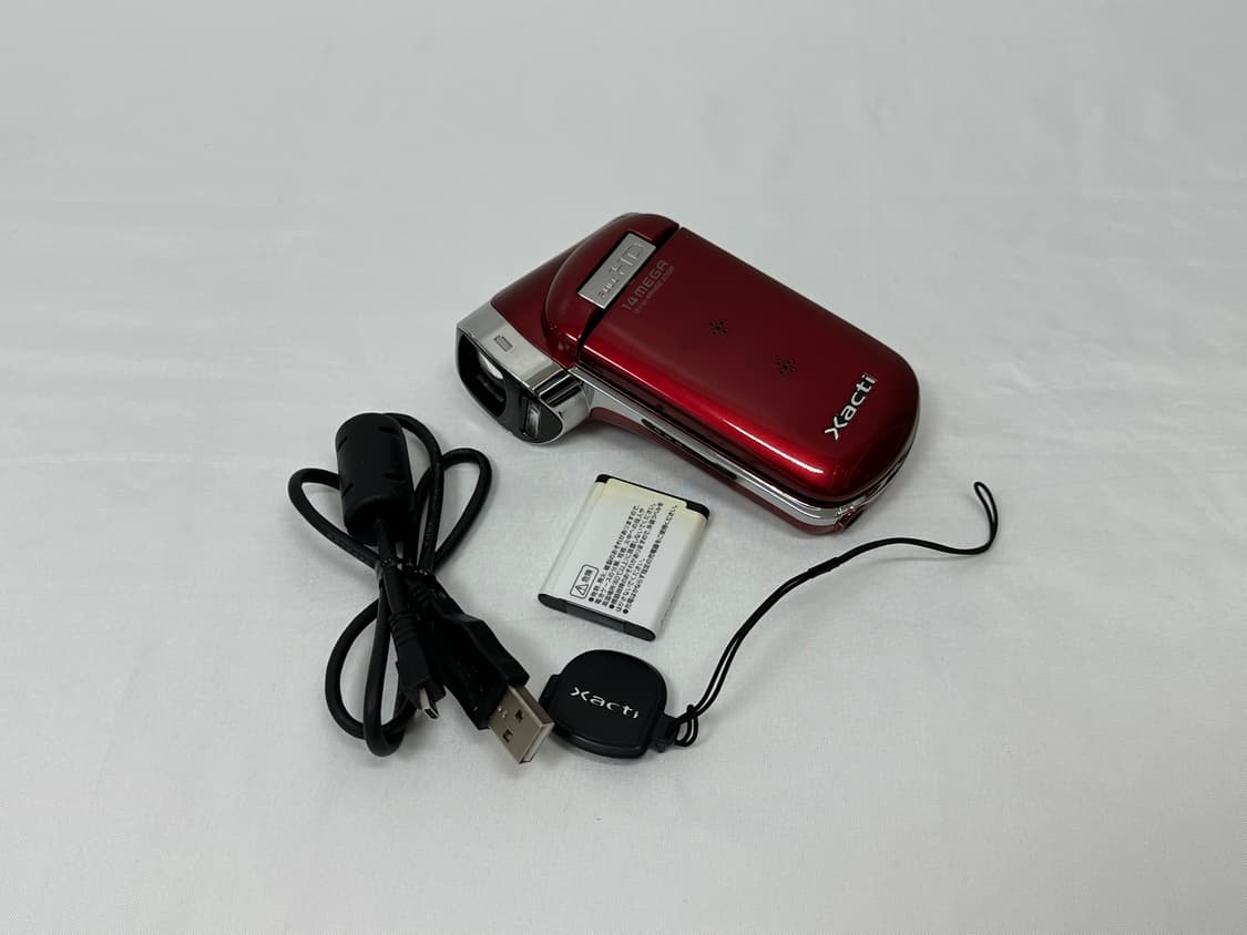 산요 작티 빈티지 캠코더 14MEGA 버건디 상품이미지8