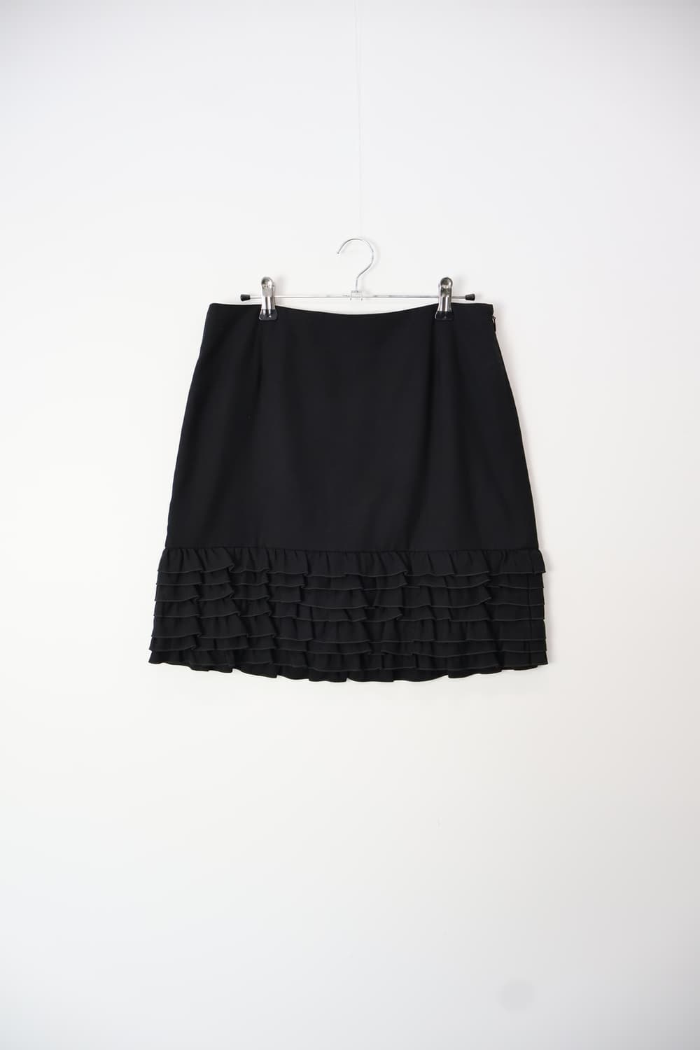 Jpn Black Ruffle Hem Skirt 상품이미지4