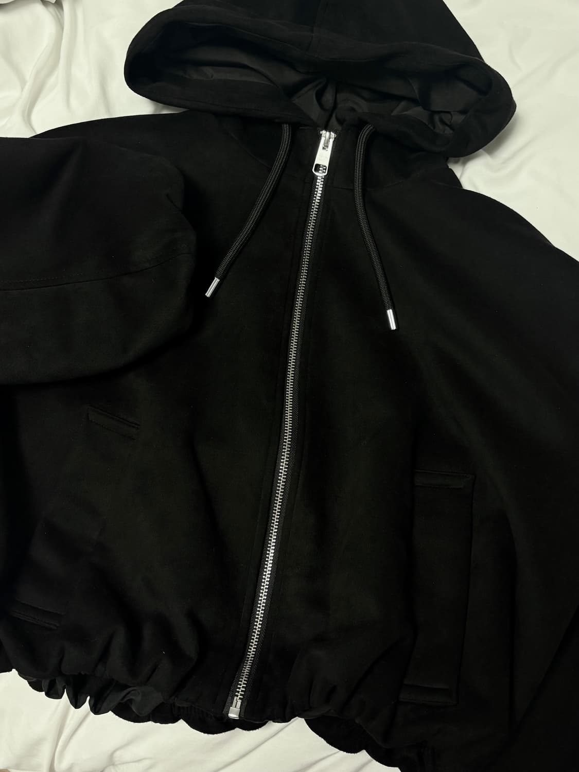 zara 페이크 스웨이드 크롭 점퍼 🖤 상품이미지3