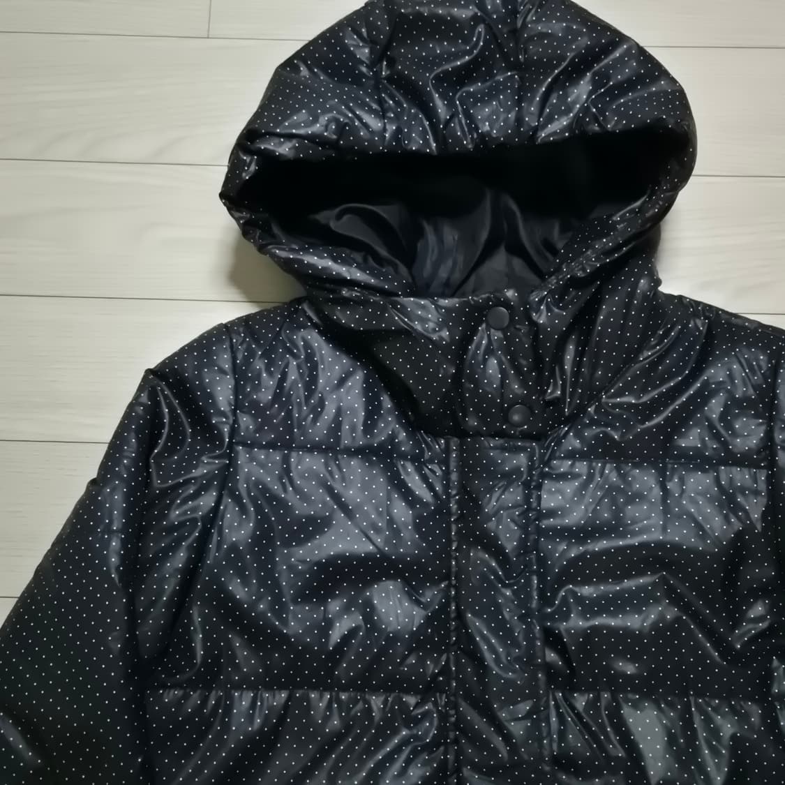 블랙 도트 패딩 상품이미지1