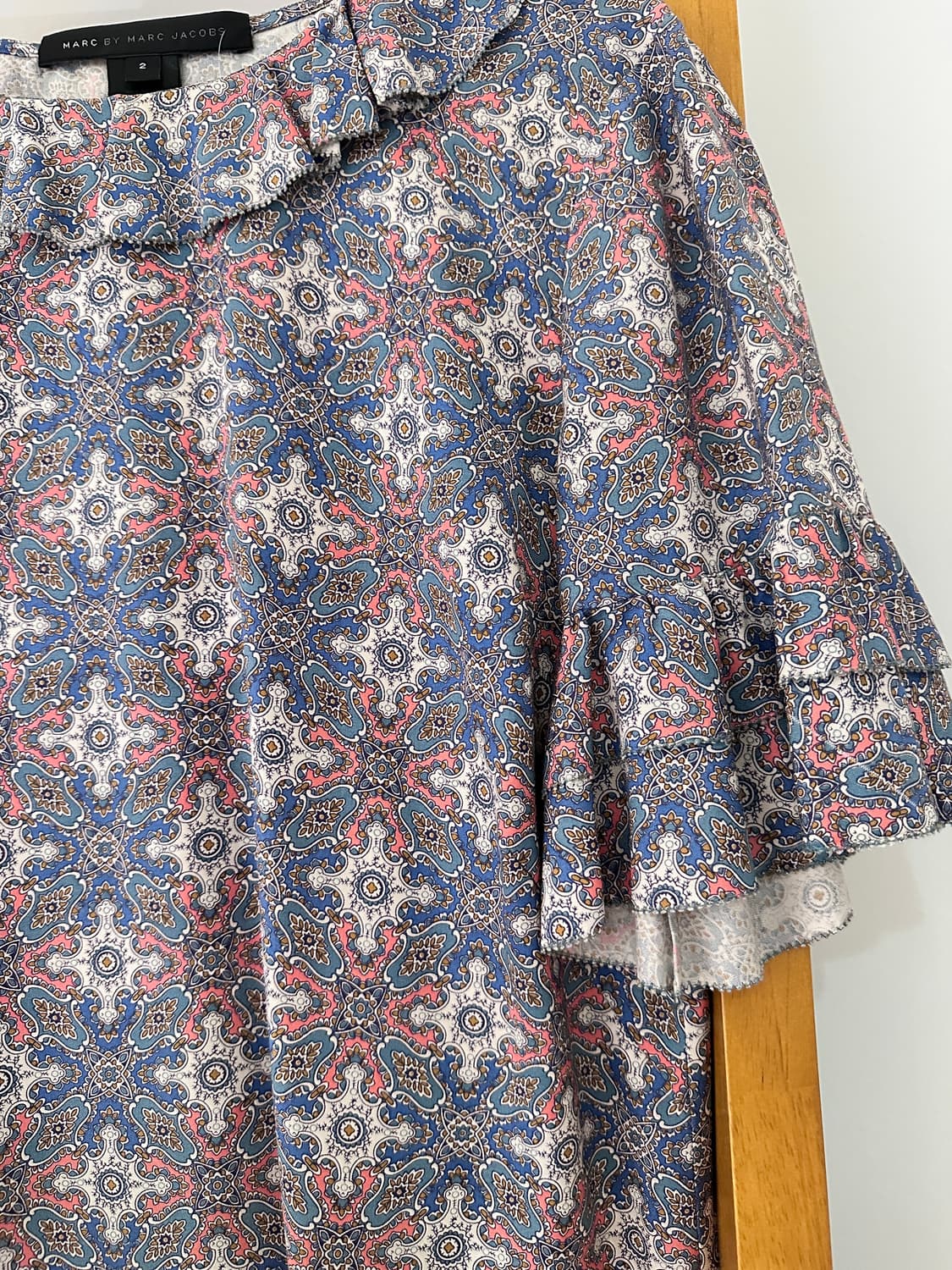 마크제이콥스 패턴 실크 블라우스(사이즈 2) 상품이미지8