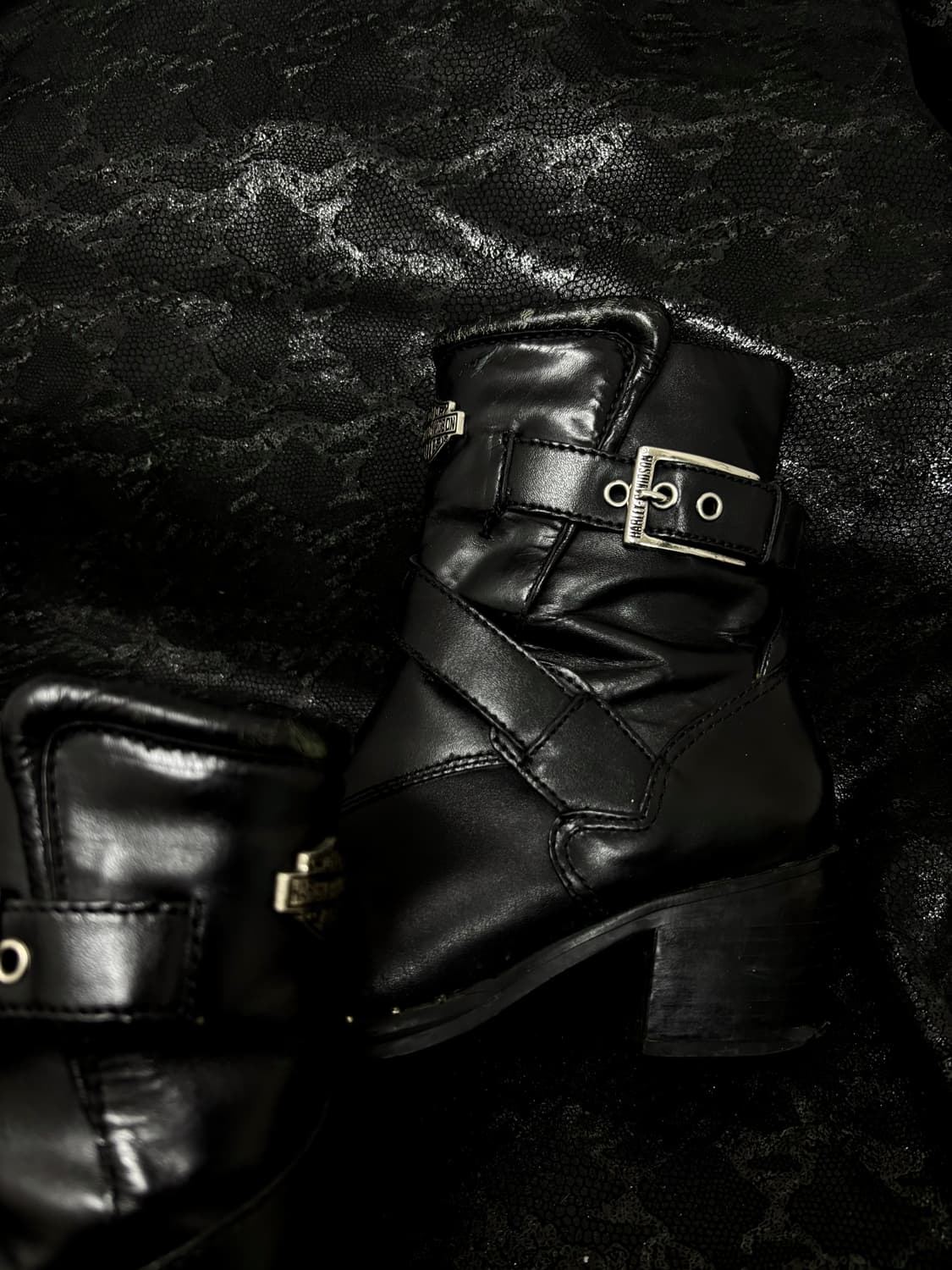 “Harley Davidson” Buckle&Stud Leather Bo 상품이미지5