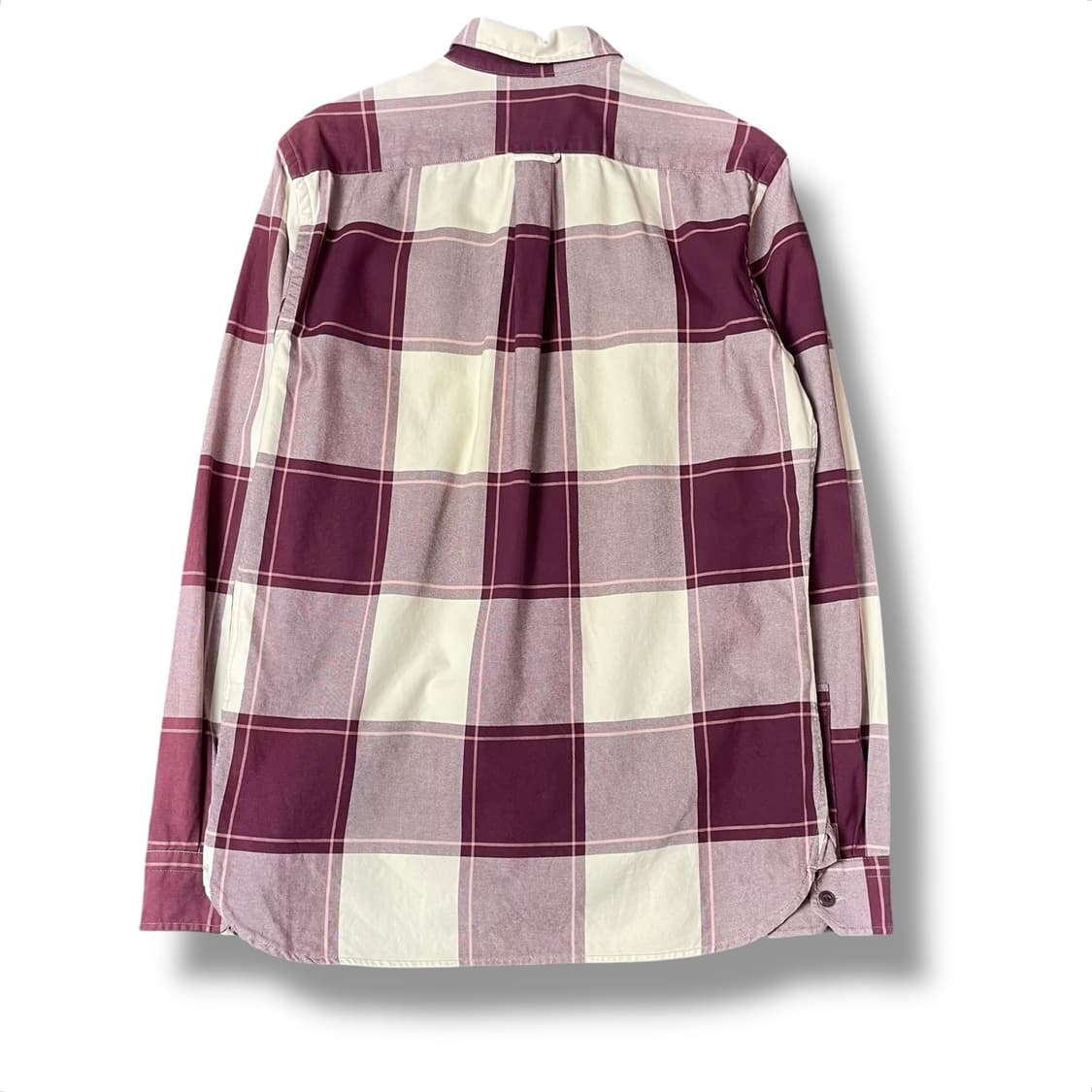 리바이스 아이보리 버건디 체크 투포켓 체크셔츠 M 상품이미지2