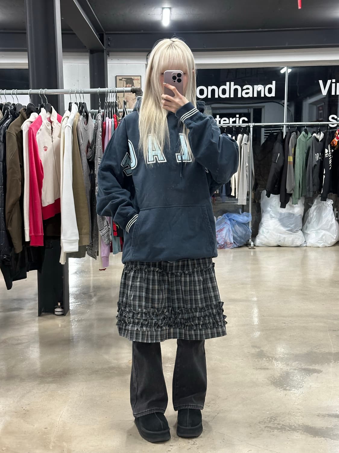 팔라스 아크 로고 후드티 상품이미지1