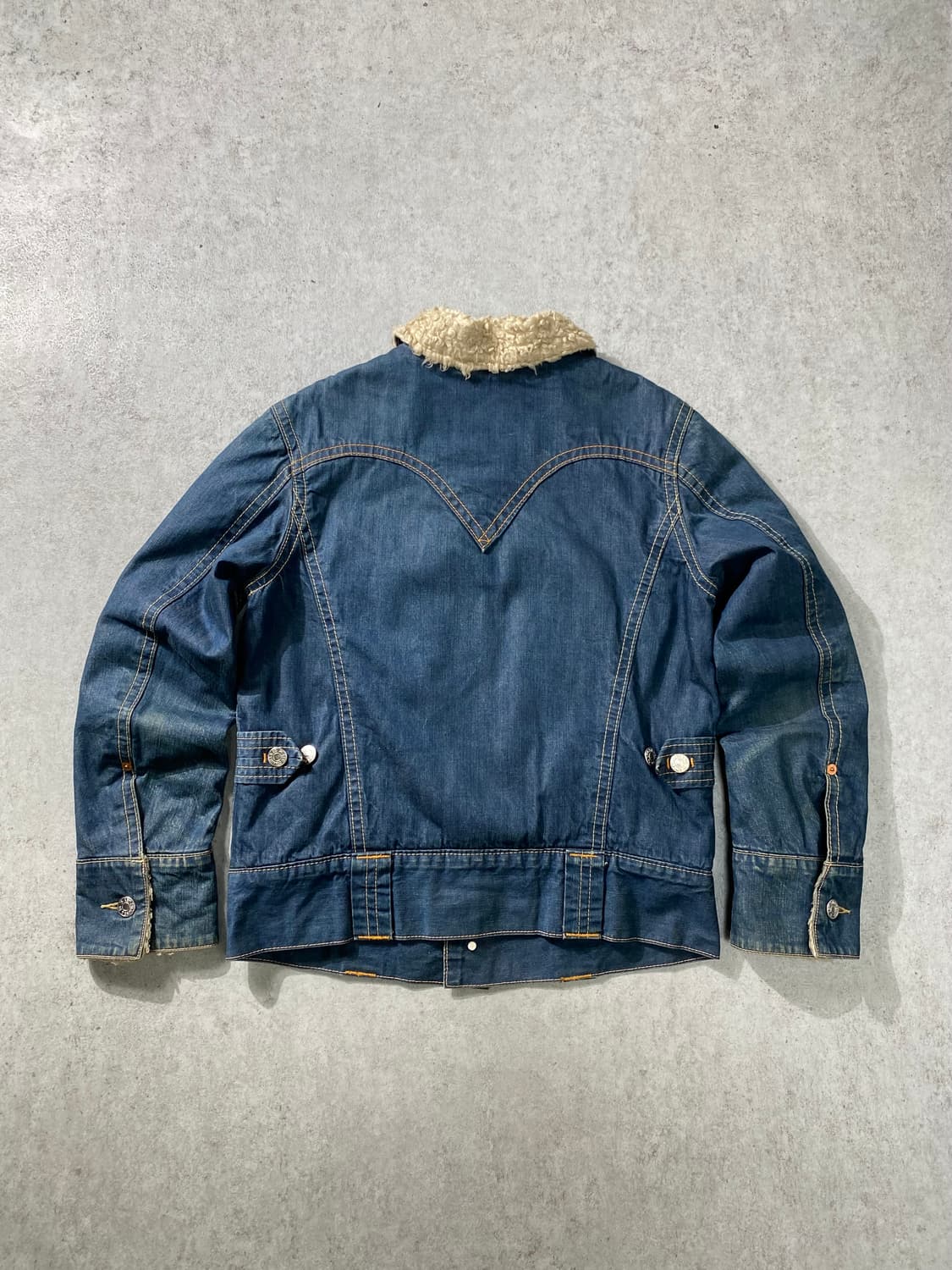 [M] 00s Levi's 리바이스 타입원 데님 쉐르파 자켓 상품이미지6