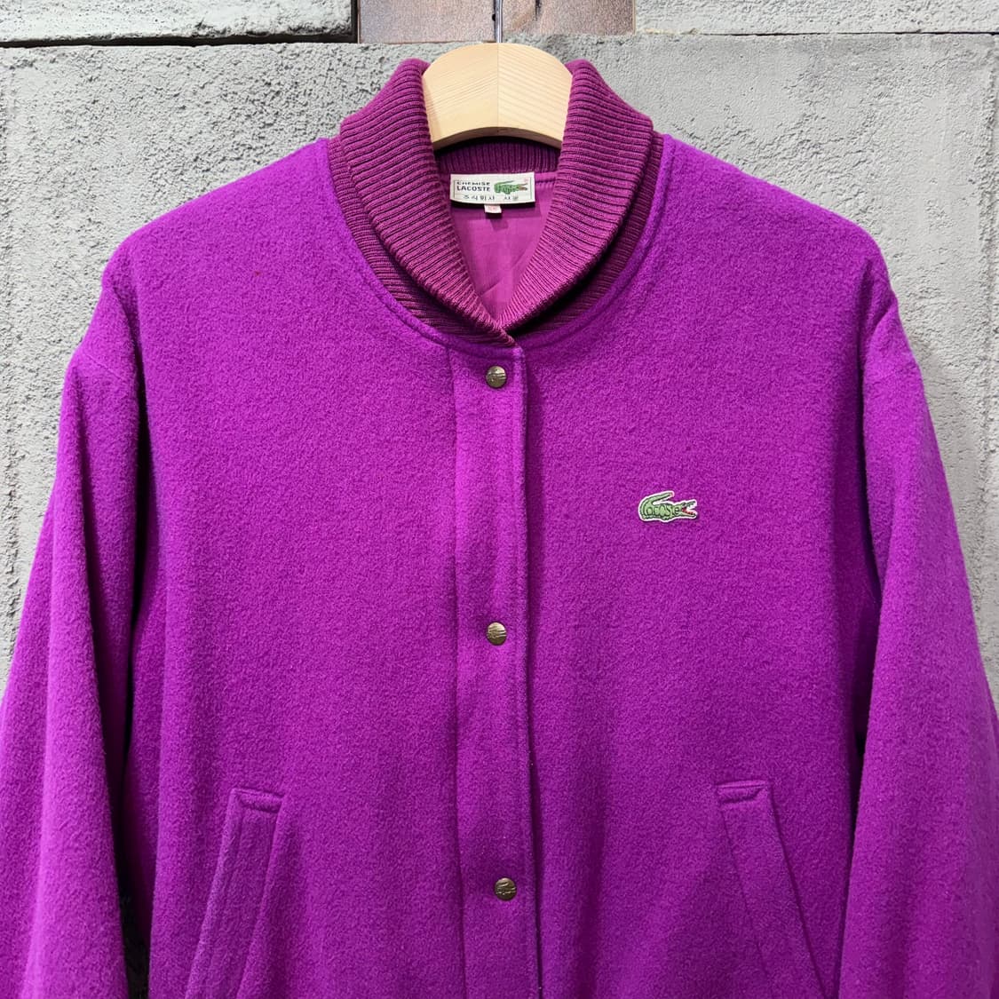 80s 라코스테 퍼플 블루종 자켓 (S)   상품이미지2