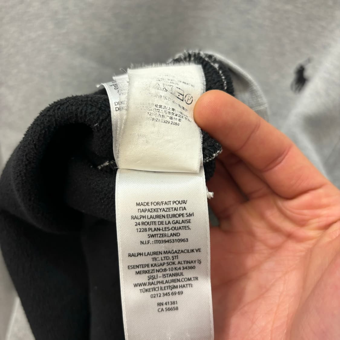 폴로 랄프 로렌 베이직 그레이 스웻셔츠 L 상품이미지9