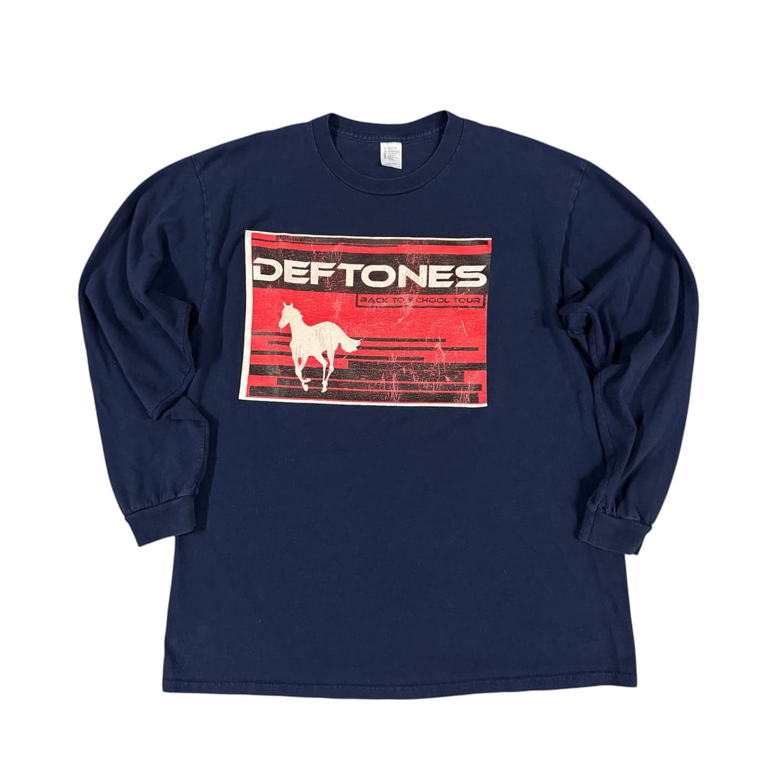 빈티지 2001 Deftones 데프톤즈 백투스쿨 투어 롱슬리브 티셔츠 상품이미지1