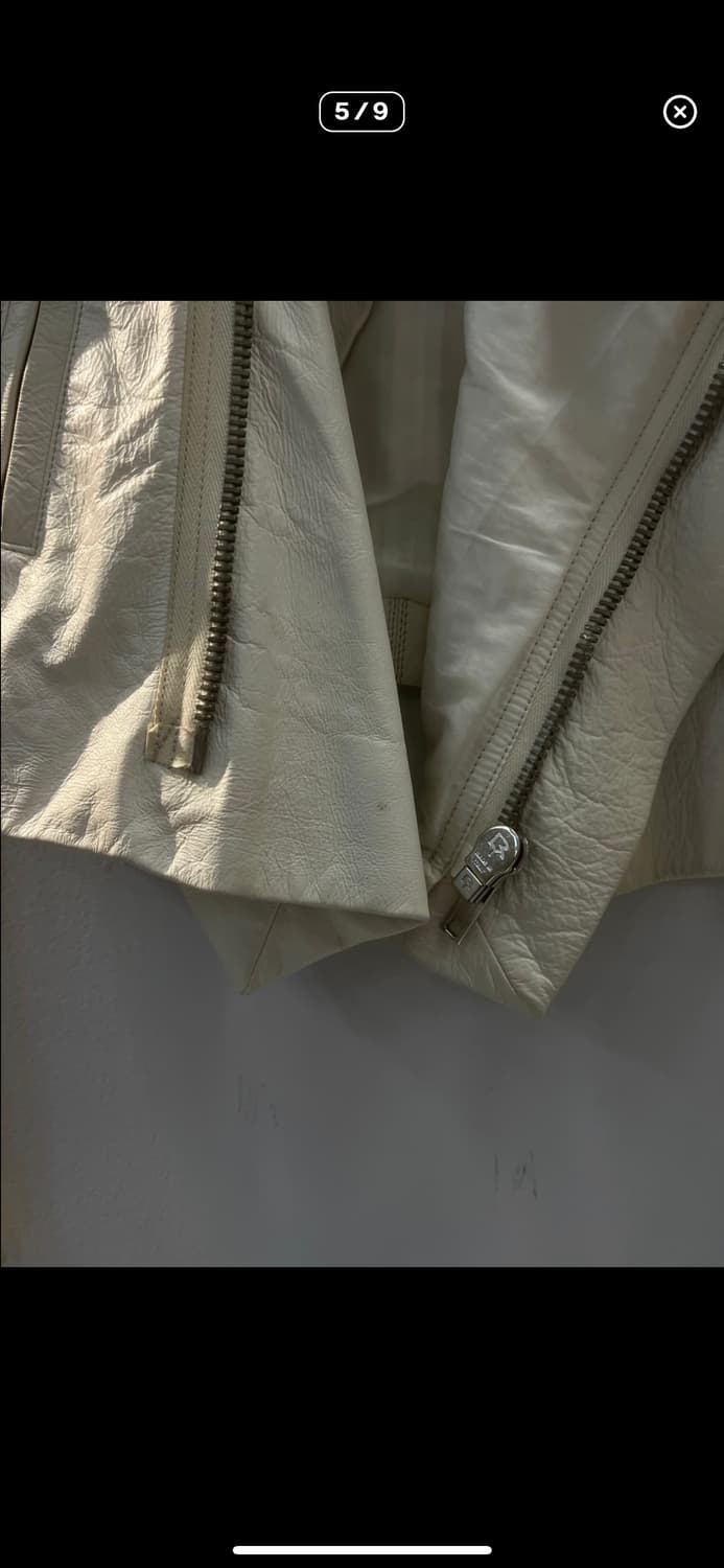 릭오웬스 양가죽 라이더 자켓 상품이미지5