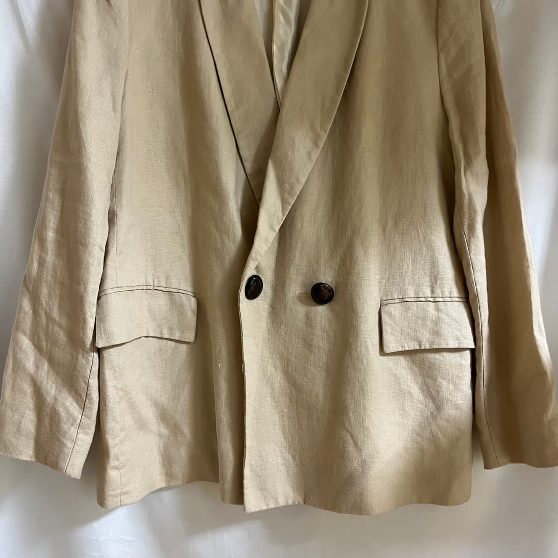 [ZARA] 자라 카라넥 베이지 자켓/블레이저 상품이미지4