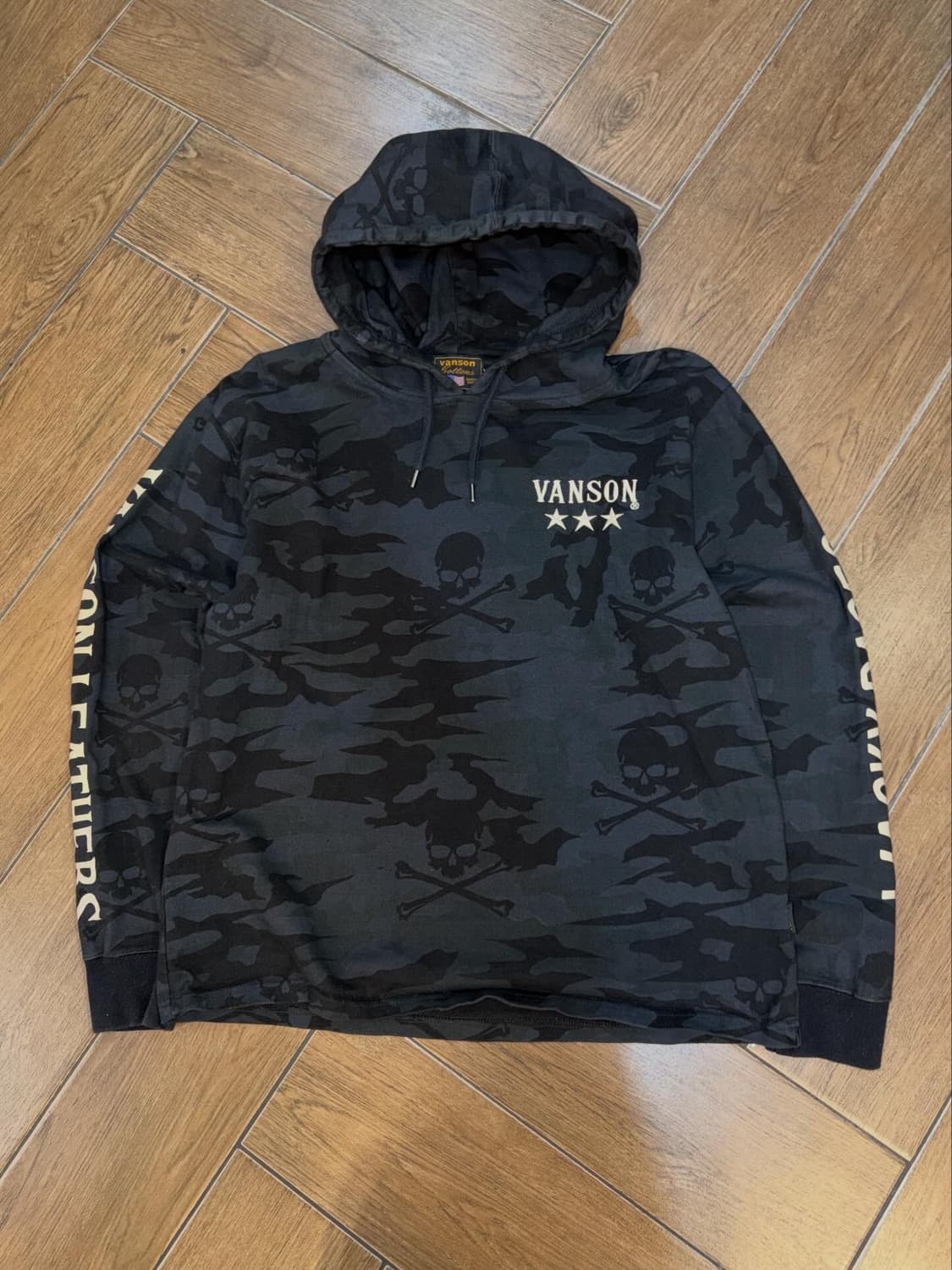 밴슨 X 와키 레이스 패치 콜라보 카모 후드 롱슬리브  상품이미지9