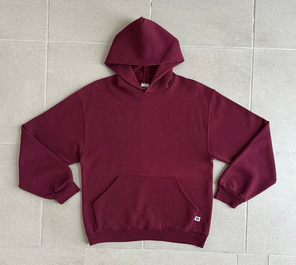 90s 빈티지 러셀 후드 마룬 M 상품이미지1
