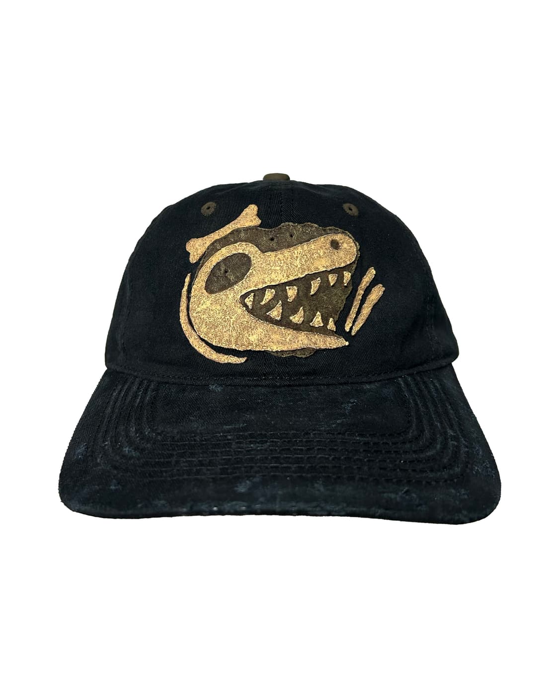 빈티지 워싱 스컬 패치 볼캡 모자 핸드메이드 제작 상품이미지1