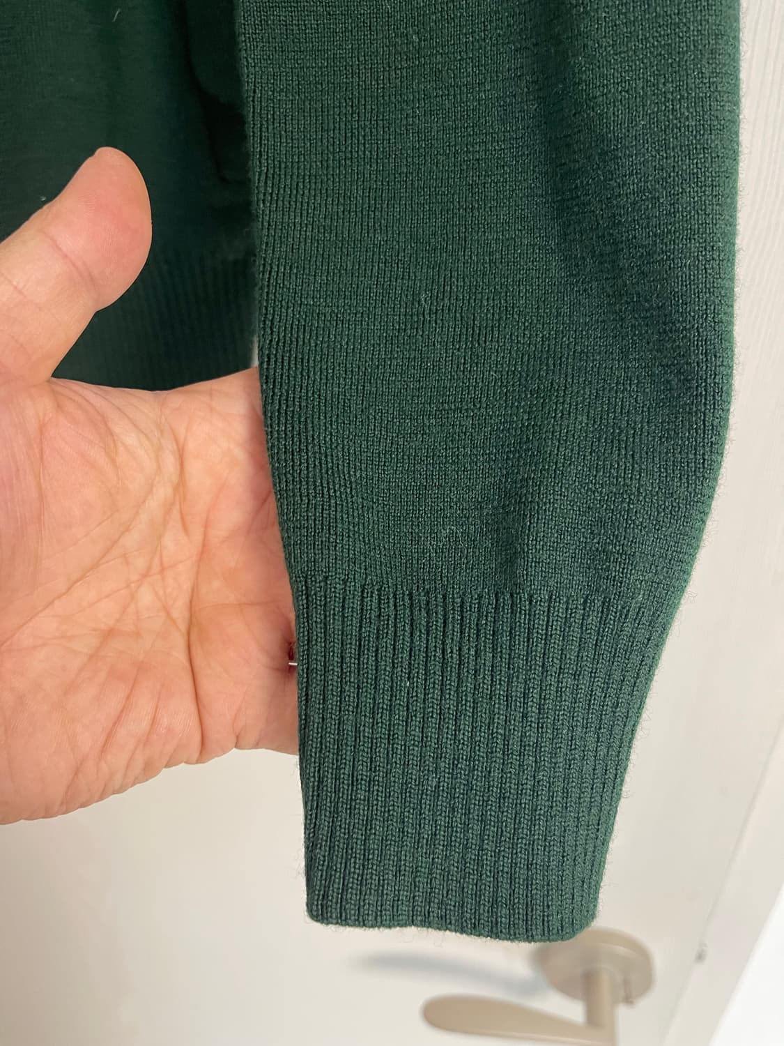 폴로 랄프로렌 메리노 울 집업 다크 그린 L 상품이미지3