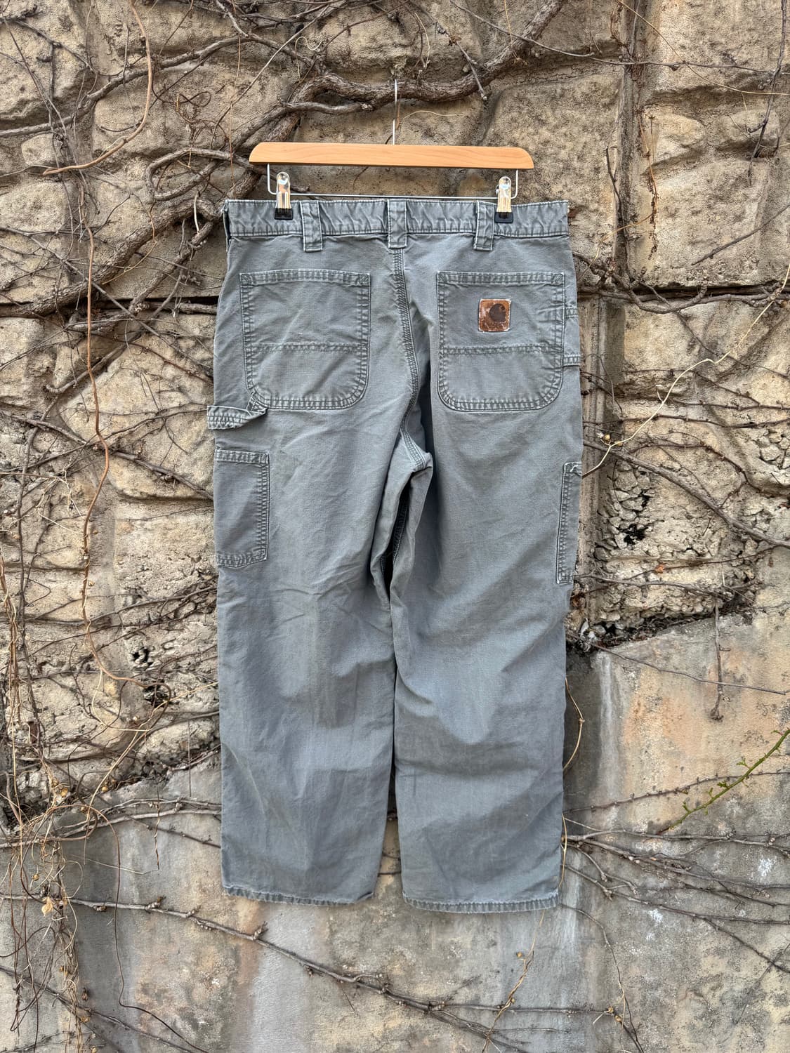 00s 칼하트 빈티지 b151 fat 큰가죽탭 카펜터 싱글니 워크 팬츠 상품이미지2