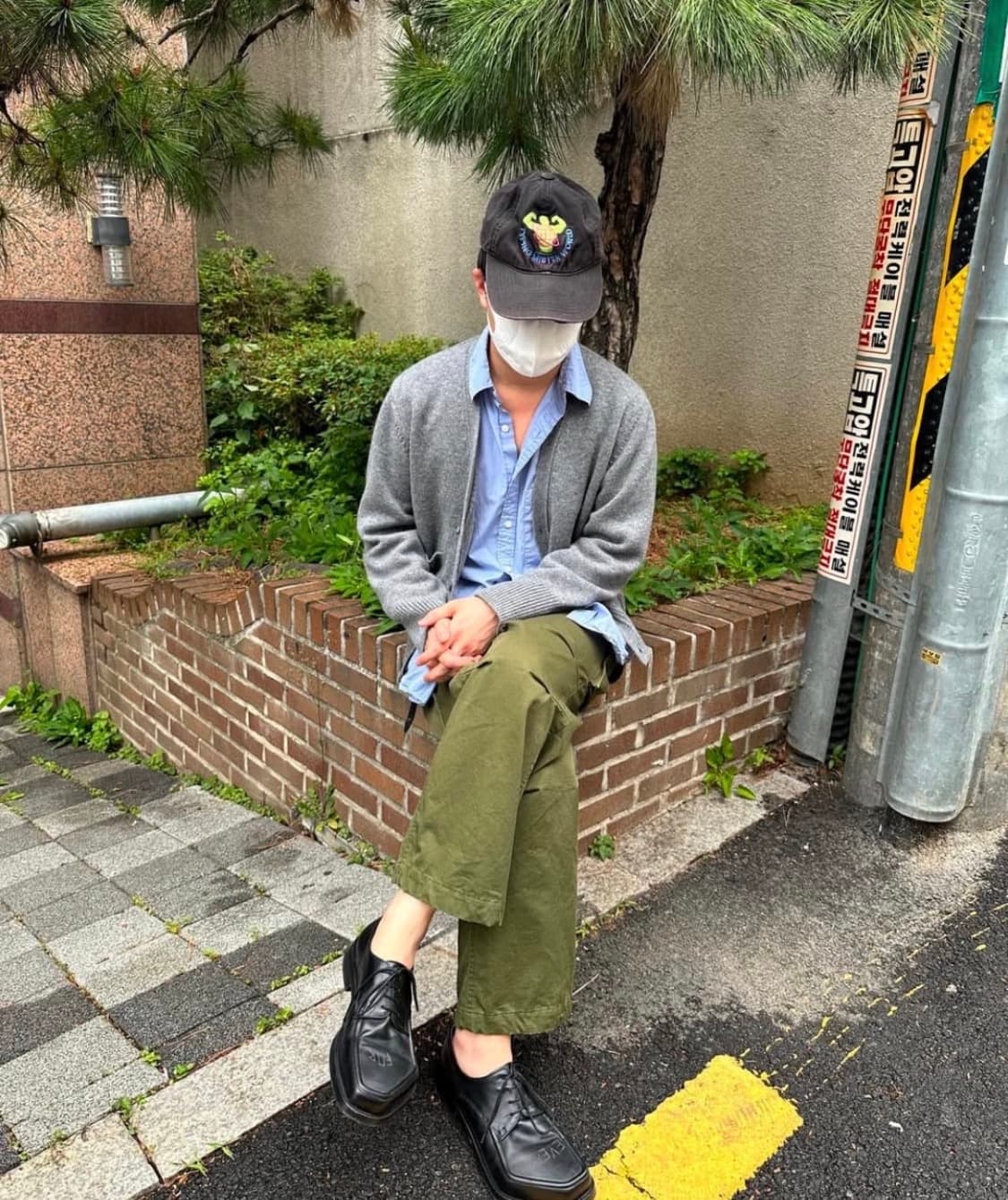 타이핑 미스테이크 더스티 블랙 80-90년대 빈티지 캡 상품이미지2