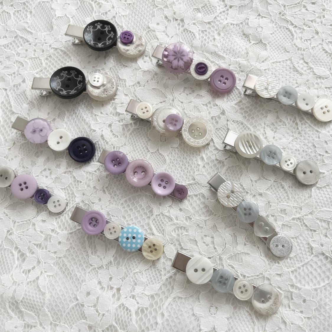 ⊰one and only⊱ button hair-pin 단추 헤어핀 상품이미지5