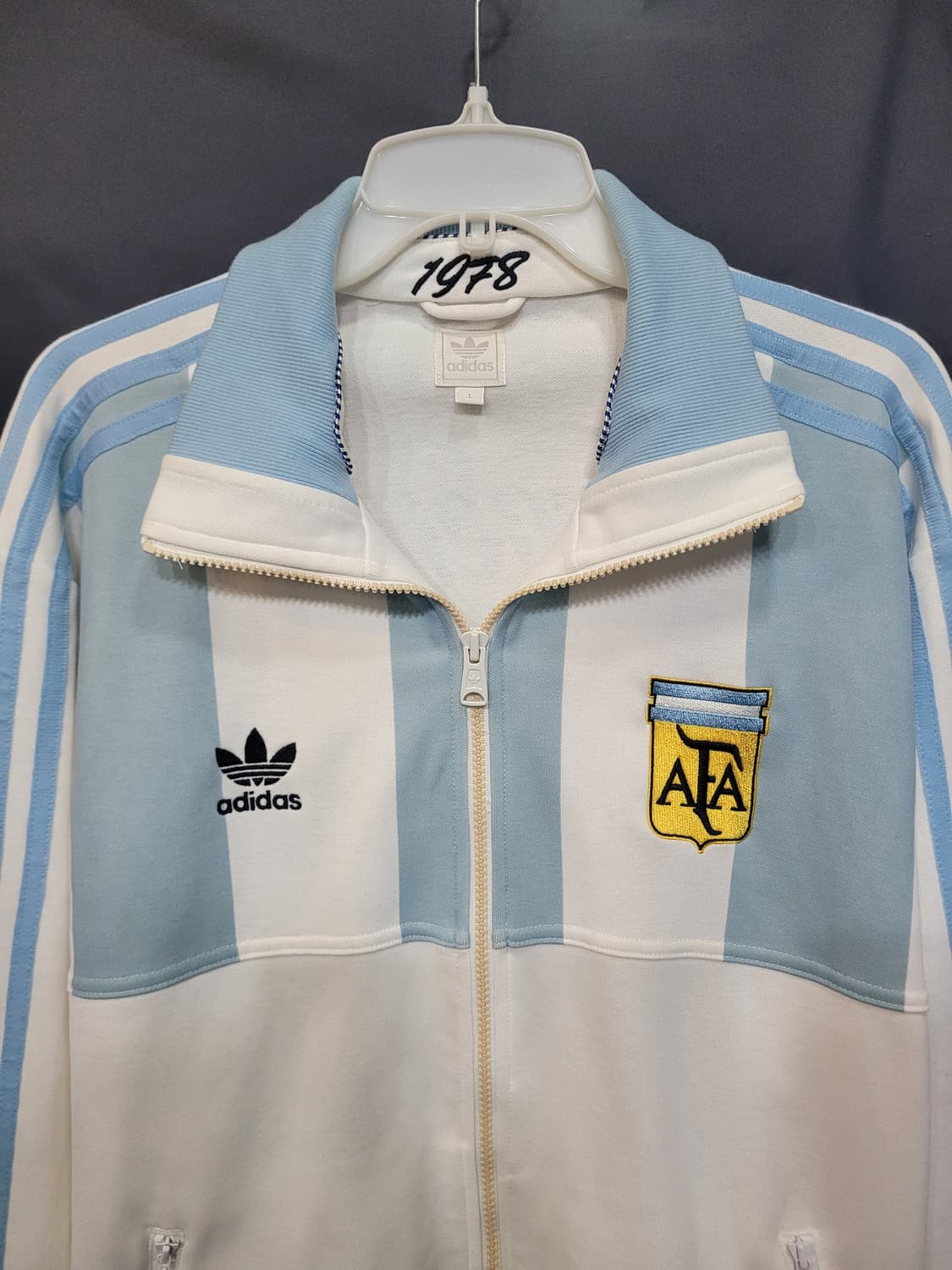 아디다스 올드스쿨 아르헨티나 1978 대대장 트랙탑 희귀템 시이즈 L 상품이미지2