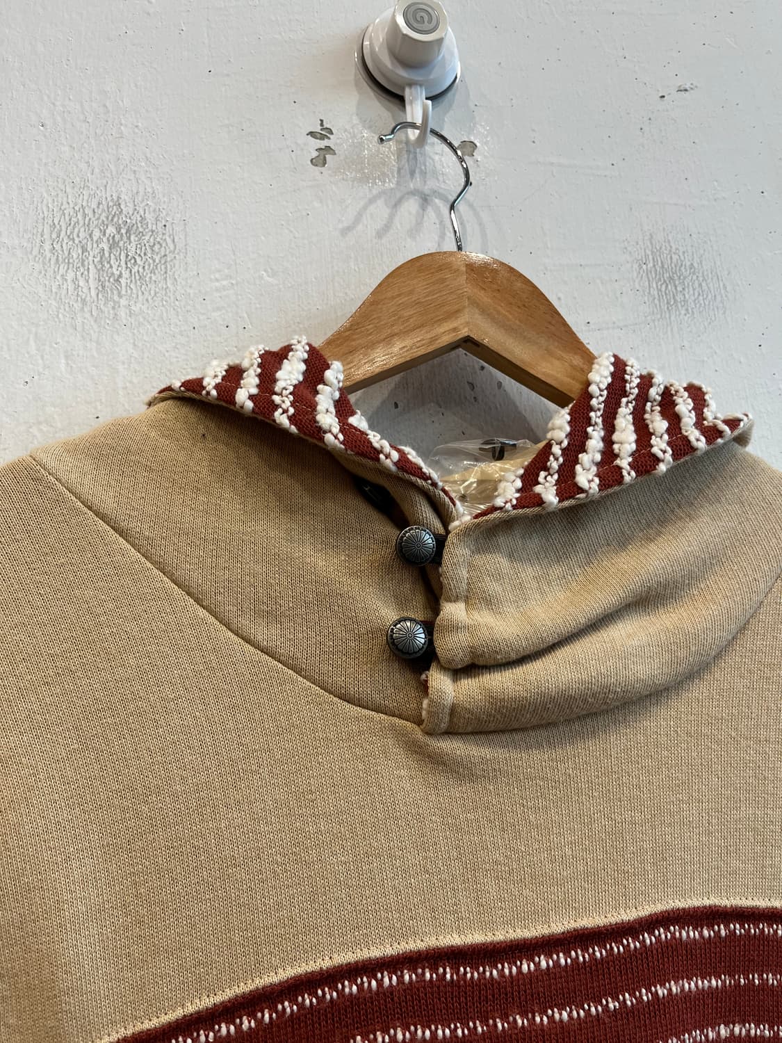 Nanea JPN 에스닉 콘쵸 니트 후드 미사용품 상품이미지3