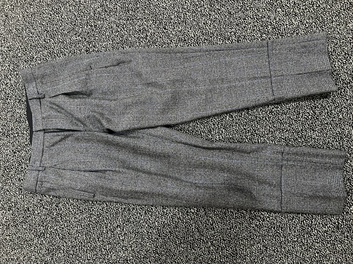 우영미 19fw 명작 메인체크 셋업 더블, 턴업 46/46 상품이미지4